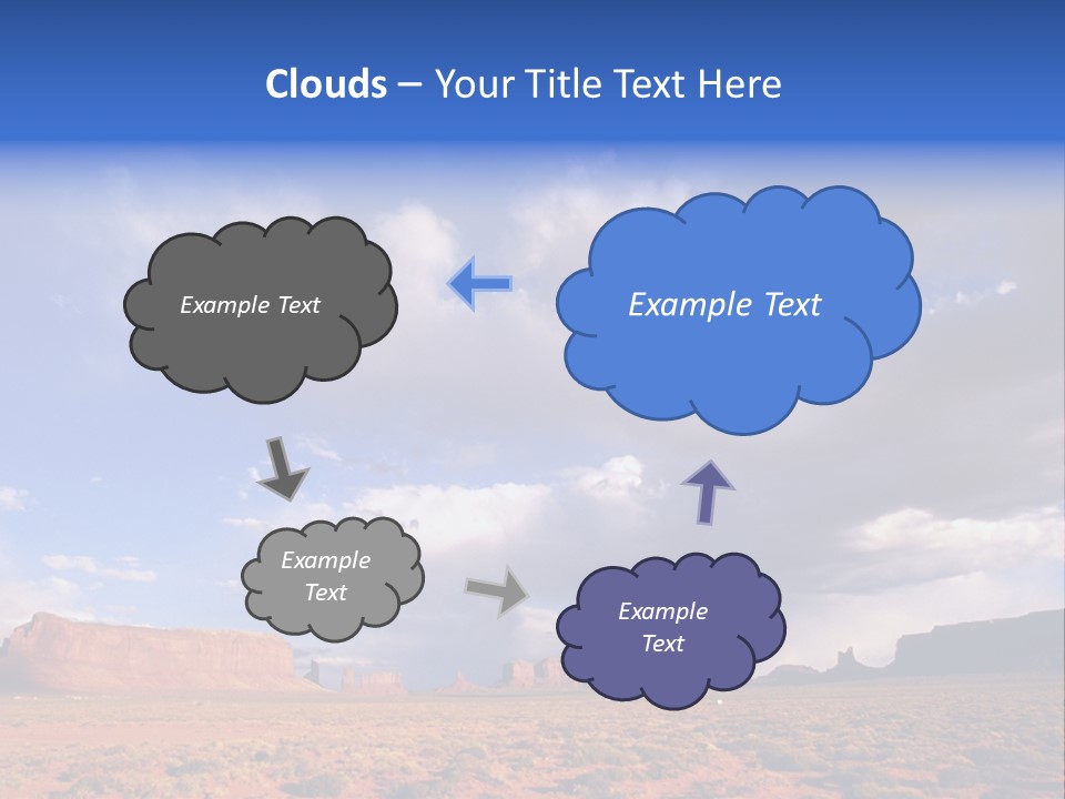 A Large Open Field With A Sky Filled With Clouds PowerPoint Template