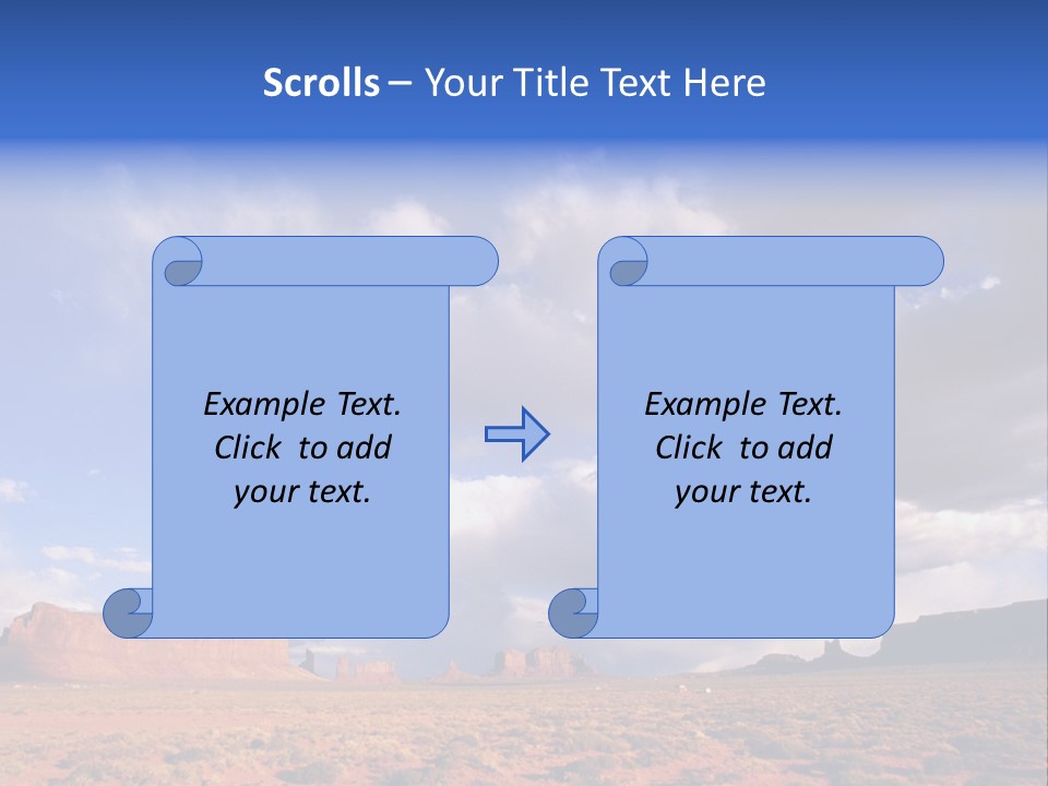 A Large Open Field With A Sky Filled With Clouds PowerPoint Template