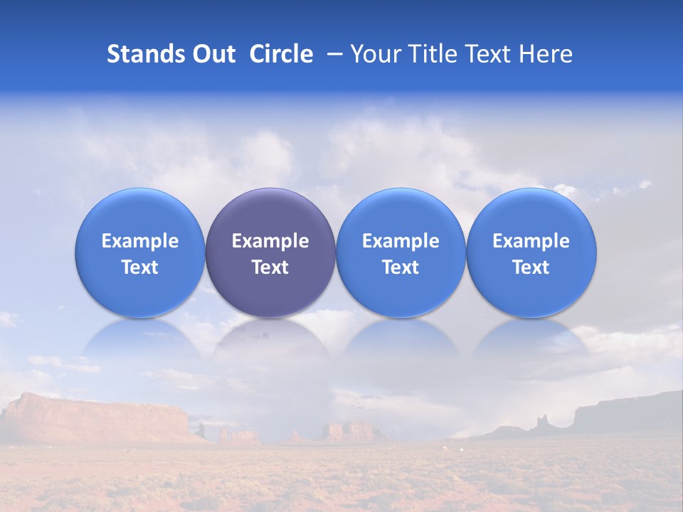 A Large Open Field With A Sky Filled With Clouds PowerPoint Template