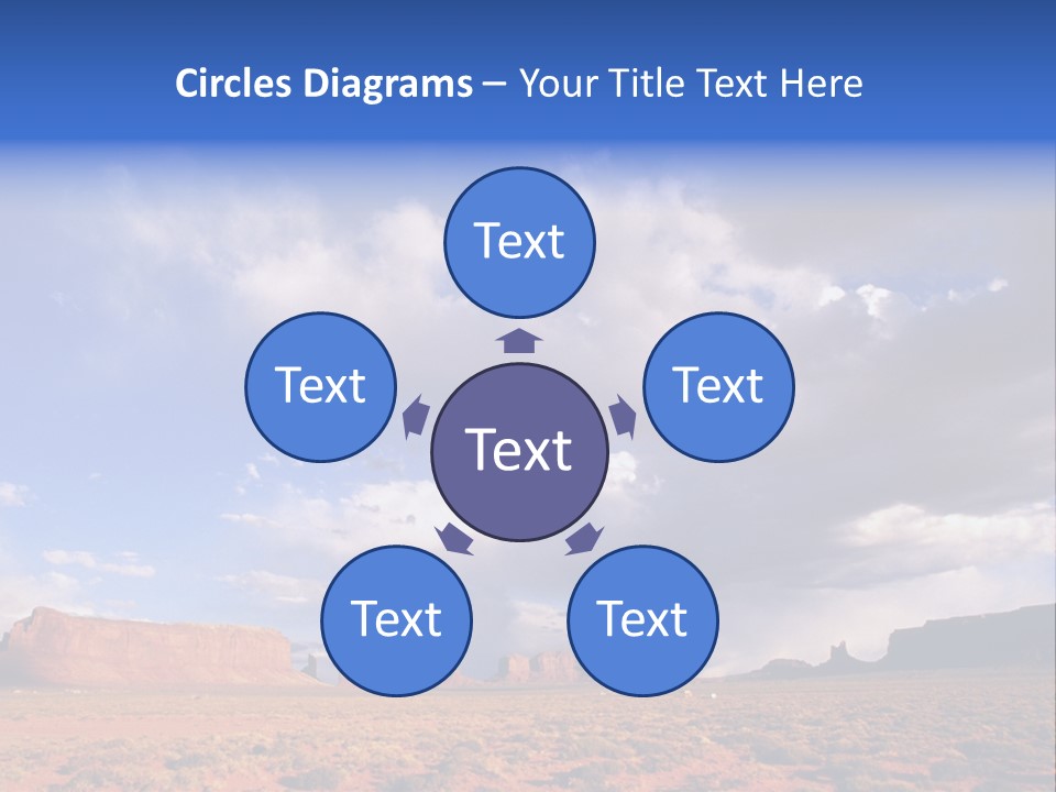 A Large Open Field With A Sky Filled With Clouds PowerPoint Template