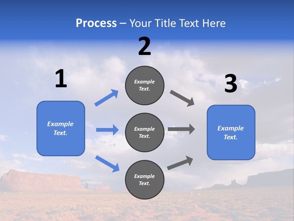 A Large Open Field With A Sky Filled With Clouds PowerPoint Template