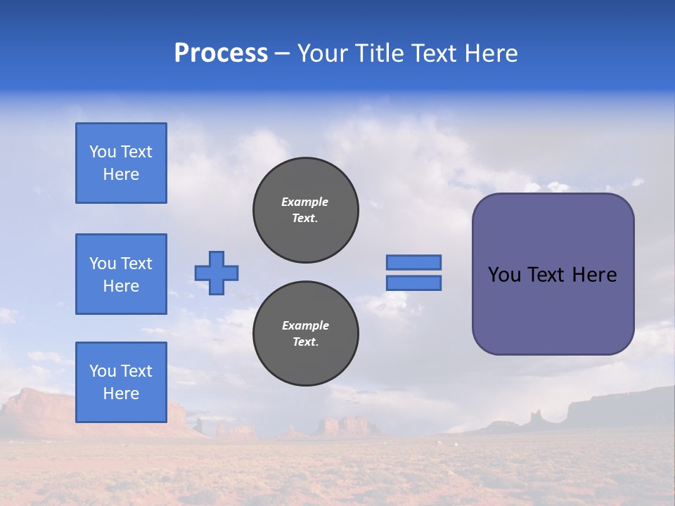 A Large Open Field With A Sky Filled With Clouds PowerPoint Template