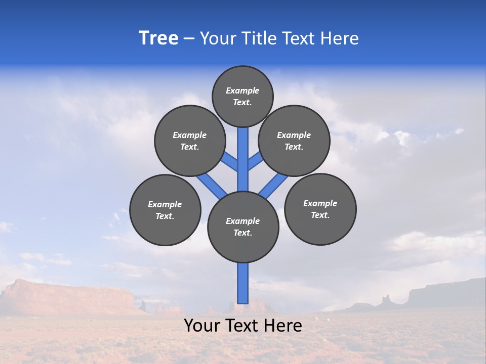 A Large Open Field With A Sky Filled With Clouds PowerPoint Template