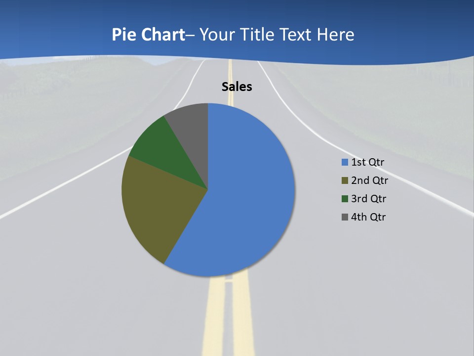 A Road With A Sky In The Background PowerPoint Template