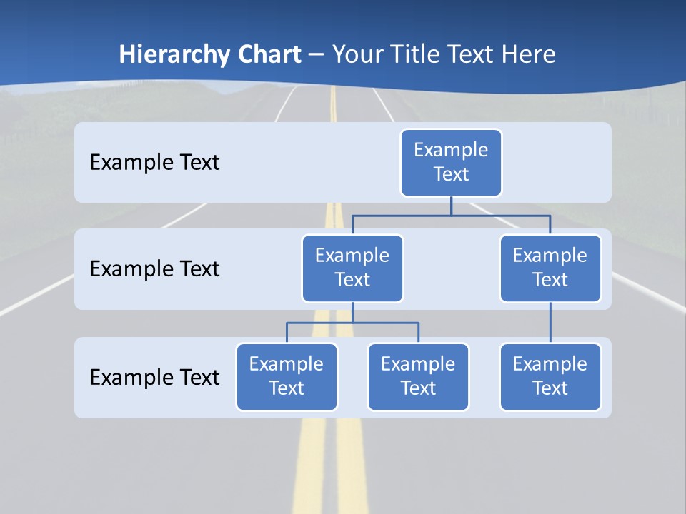 A Road With A Sky In The Background PowerPoint Template