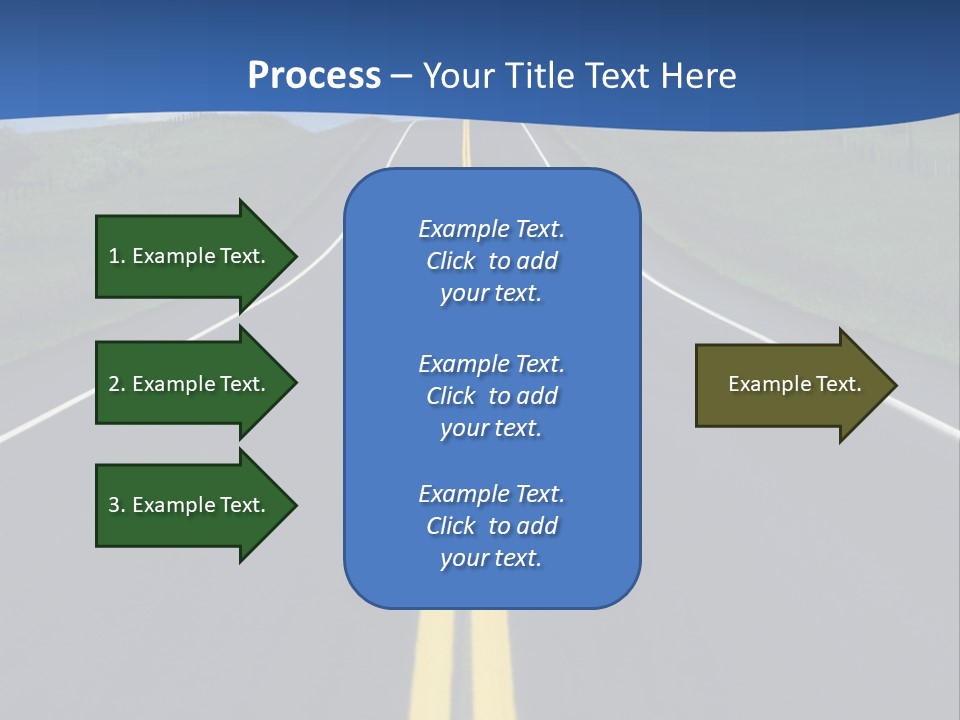 A Road With A Sky In The Background PowerPoint Template