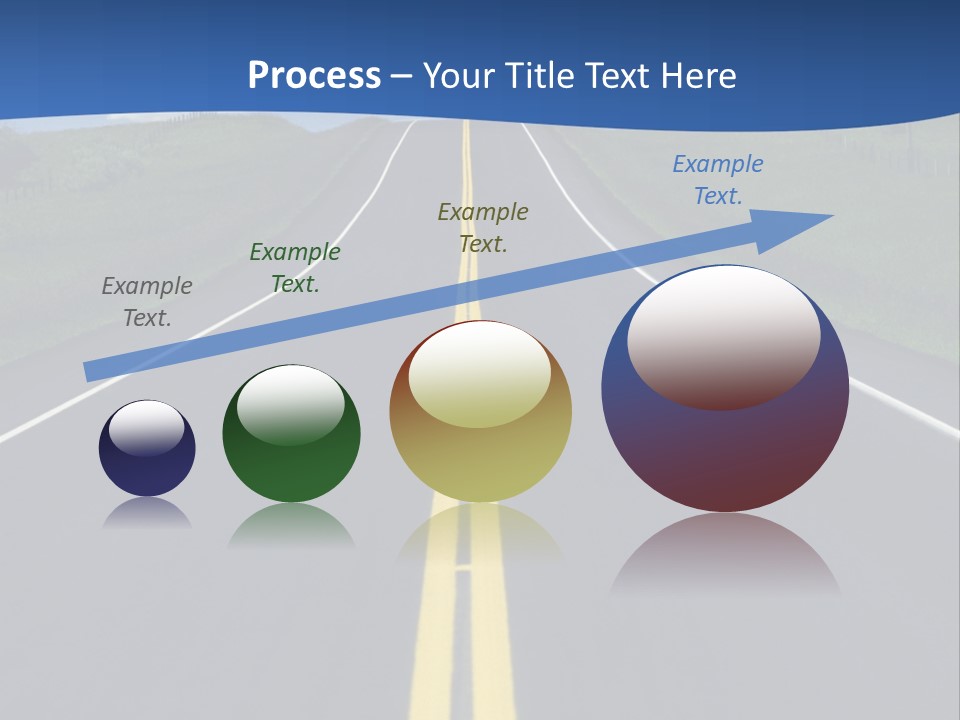 A Road With A Sky In The Background PowerPoint Template