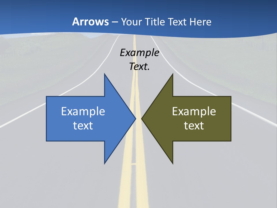 A Road With A Sky In The Background PowerPoint Template