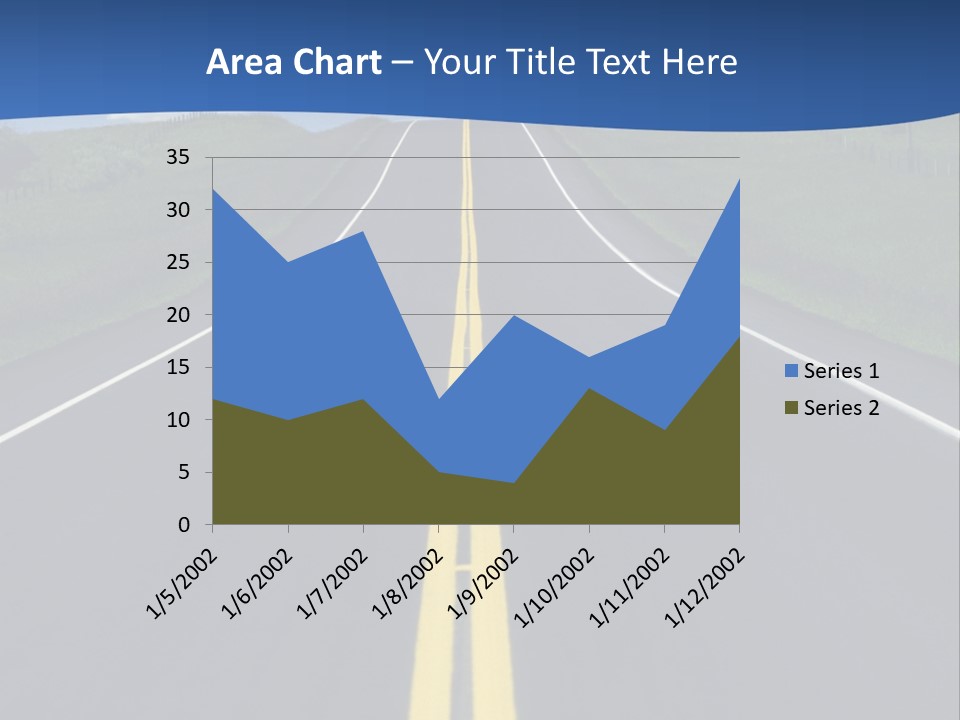 A Road With A Sky In The Background PowerPoint Template