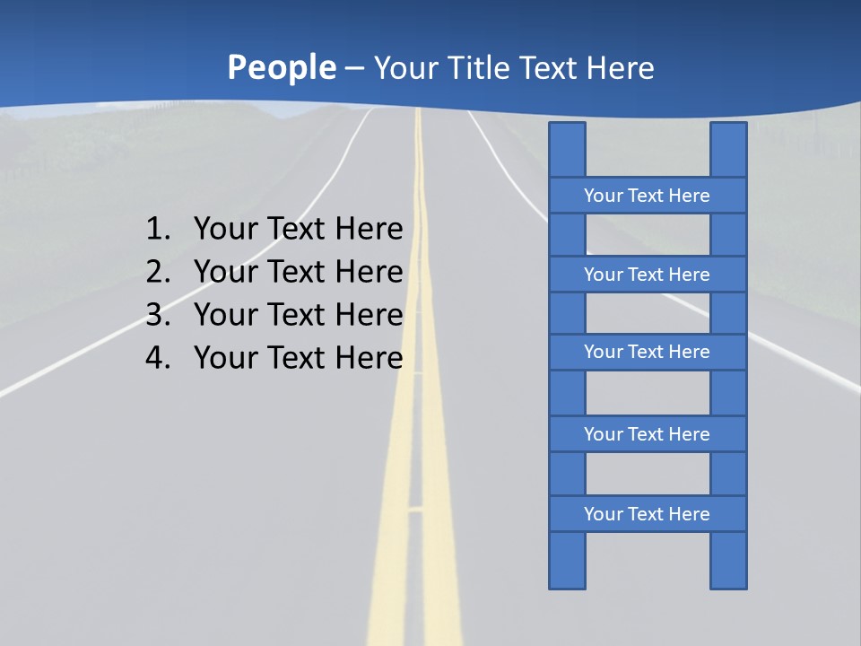 A Road With A Sky In The Background PowerPoint Template