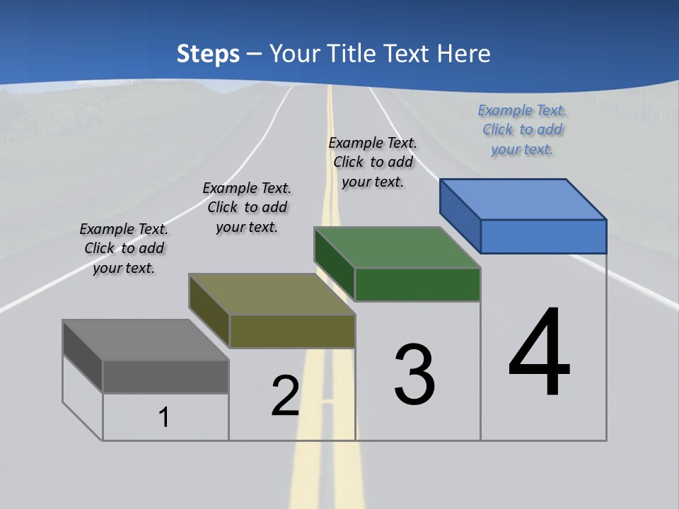 A Road With A Sky In The Background PowerPoint Template