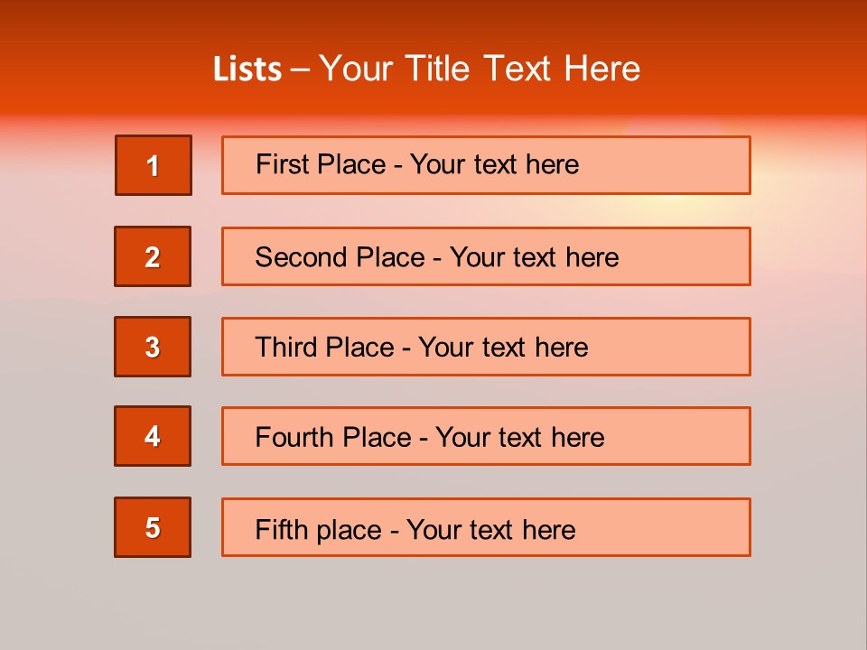 The Sun Is Setting Over A Mountain Range PowerPoint Template
