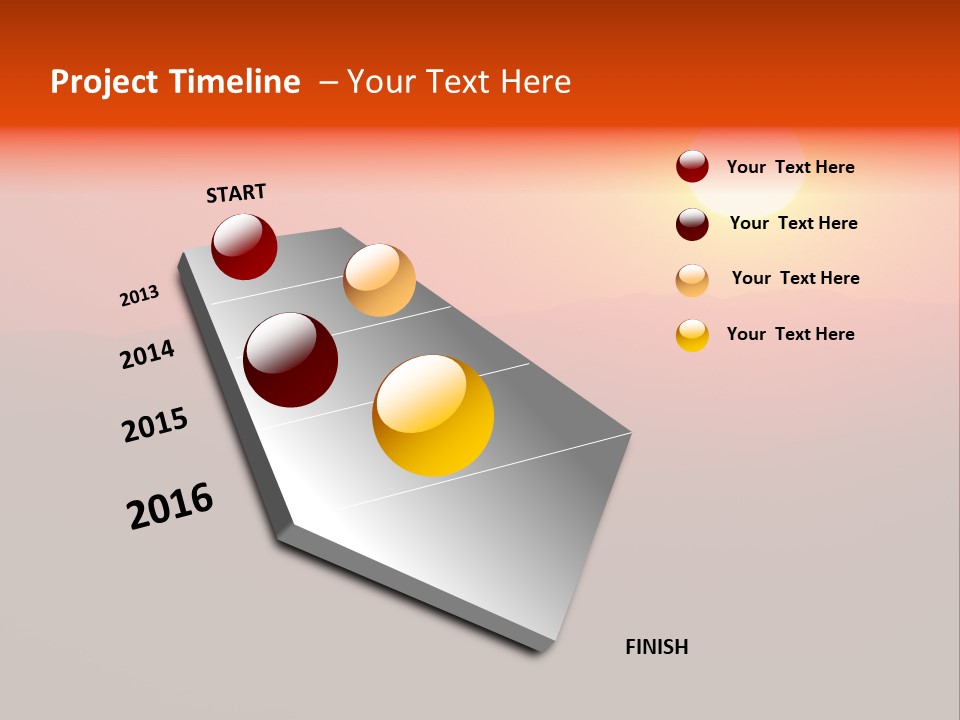 The Sun Is Setting Over A Mountain Range PowerPoint Template