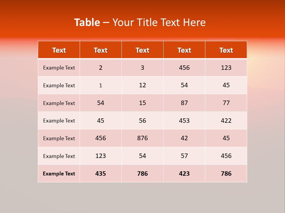 The Sun Is Setting Over A Mountain Range PowerPoint Template