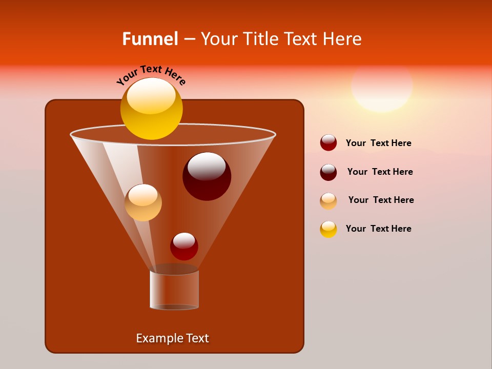 The Sun Is Setting Over A Mountain Range PowerPoint Template