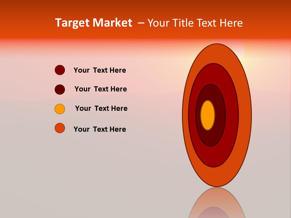 The Sun Is Setting Over A Mountain Range PowerPoint Template