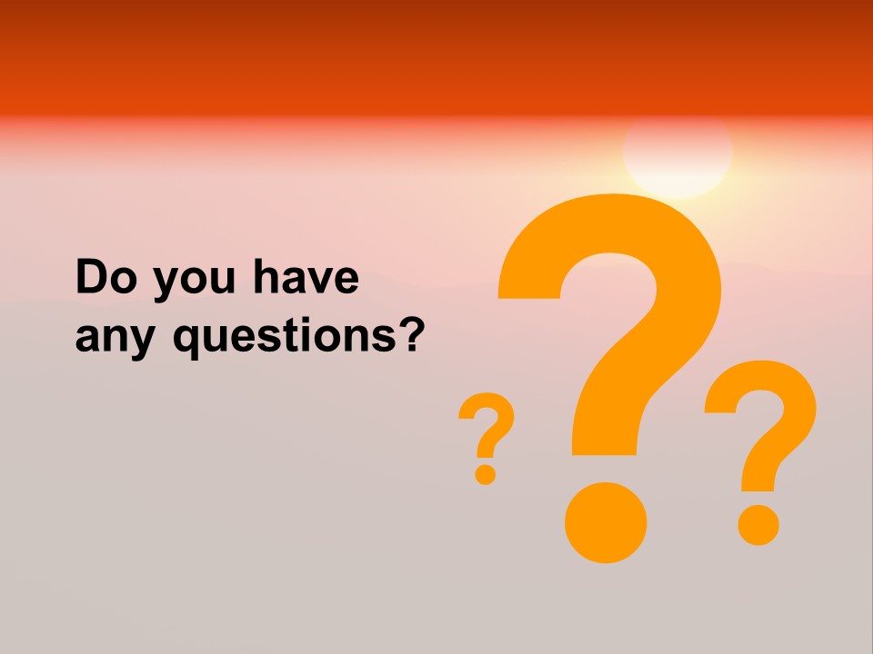 The Sun Is Setting Over A Mountain Range PowerPoint Template