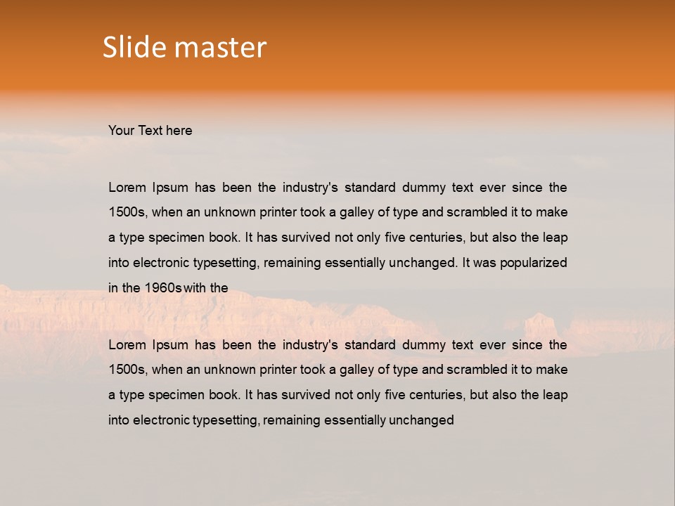 A Large Body Of Water Surrounded By Mountains PowerPoint Template