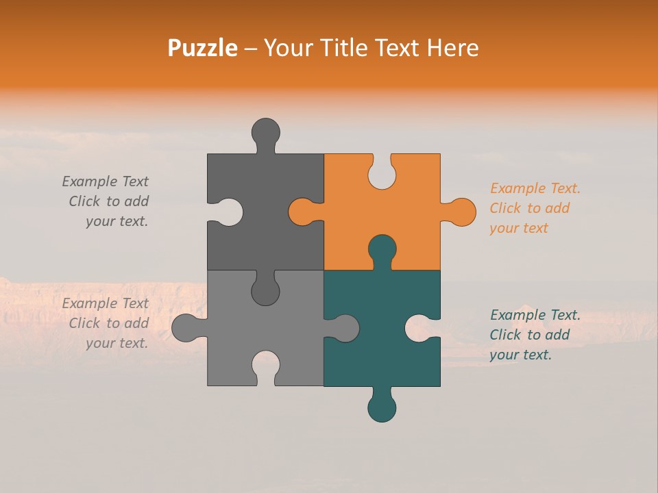 A Large Body Of Water Surrounded By Mountains PowerPoint Template