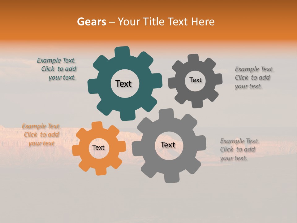 A Large Body Of Water Surrounded By Mountains PowerPoint Template