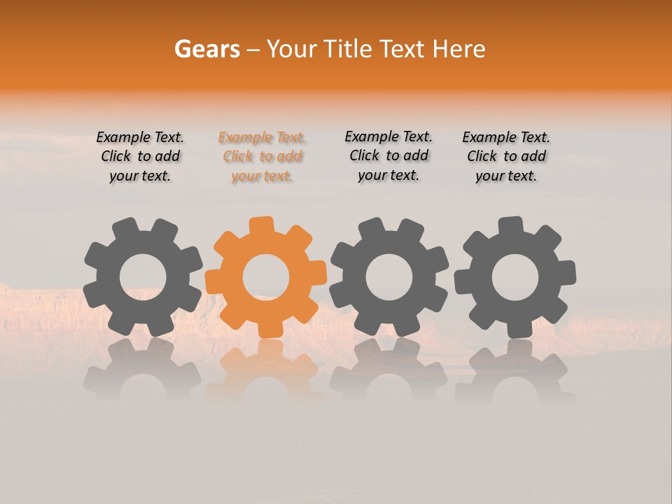 A Large Body Of Water Surrounded By Mountains PowerPoint Template