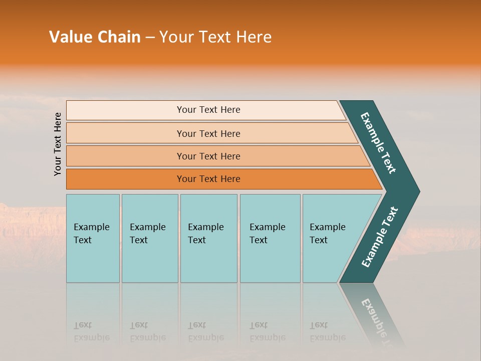A Large Body Of Water Surrounded By Mountains PowerPoint Template