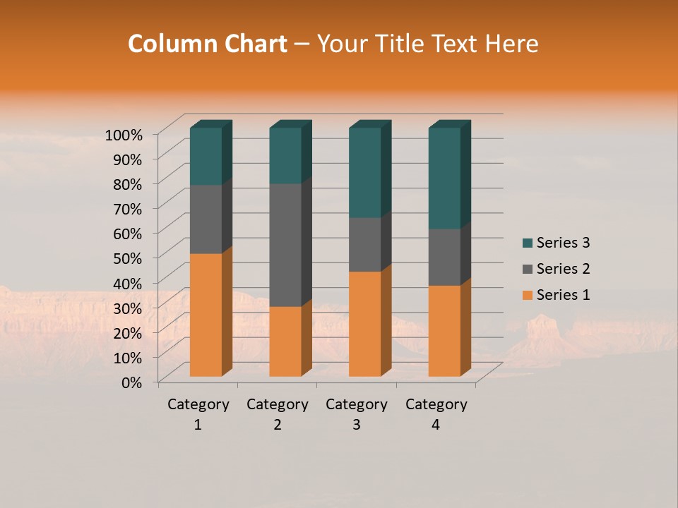 A Large Body Of Water Surrounded By Mountains PowerPoint Template