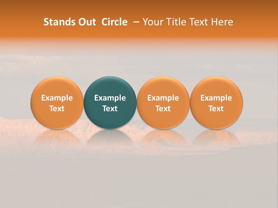 A Large Body Of Water Surrounded By Mountains PowerPoint Template