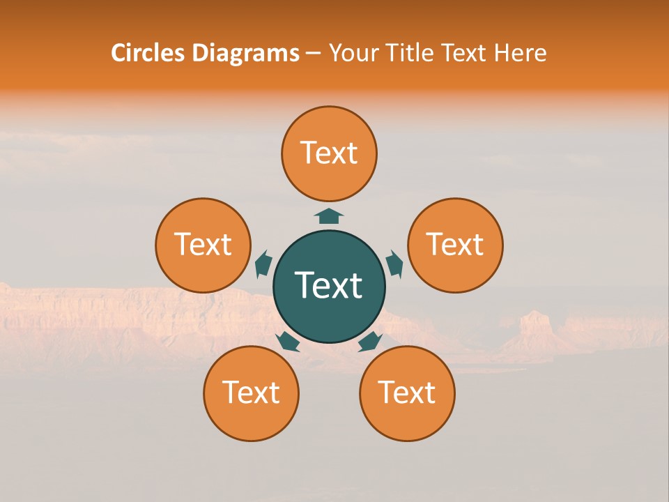 A Large Body Of Water Surrounded By Mountains PowerPoint Template