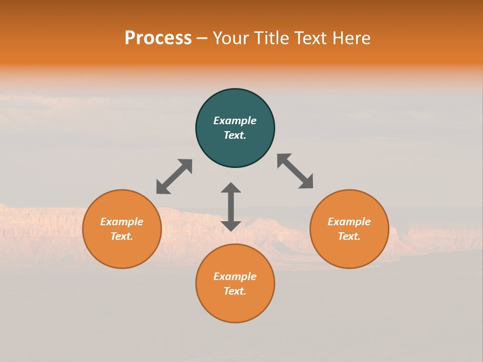 A Large Body Of Water Surrounded By Mountains PowerPoint Template
