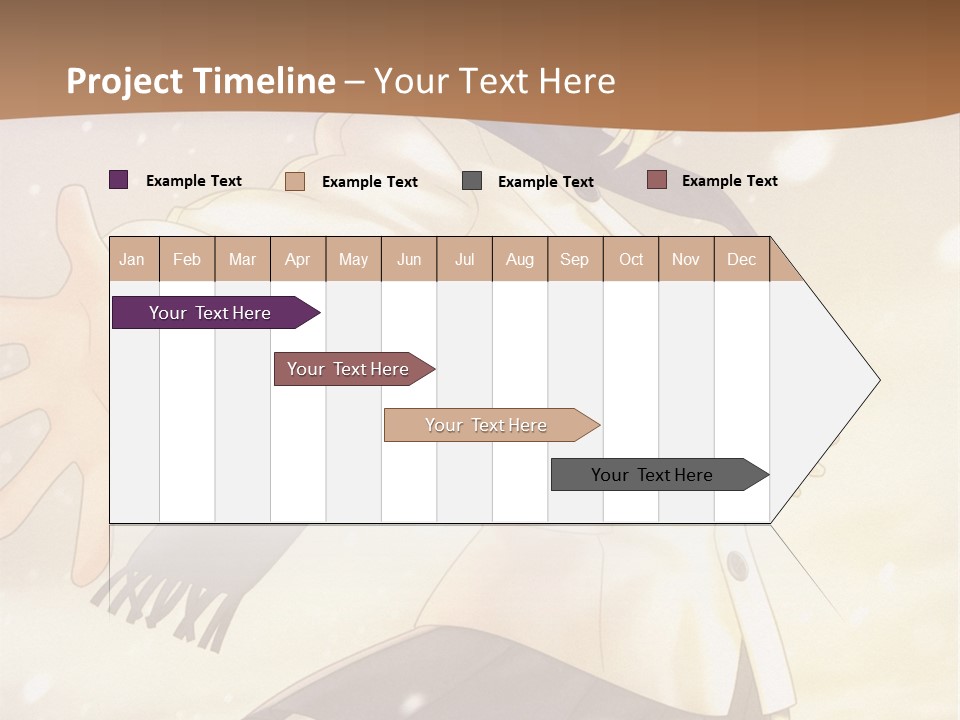 A Woman In A White Shirt And Black Skirt Is Standing In The Snow PowerPoint Template