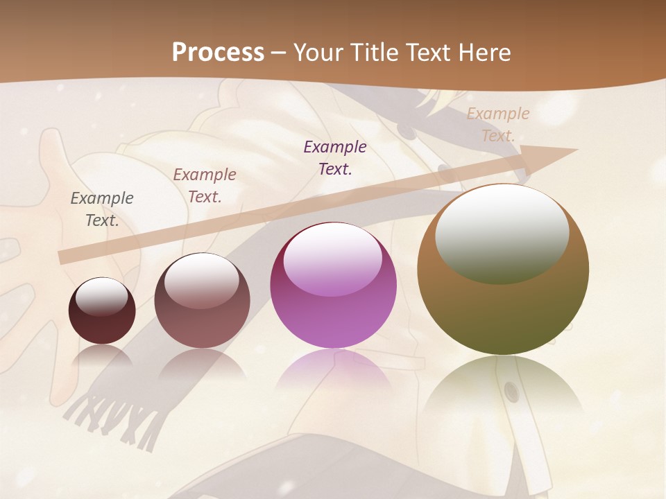 A Woman In A White Shirt And Black Skirt Is Standing In The Snow PowerPoint Template