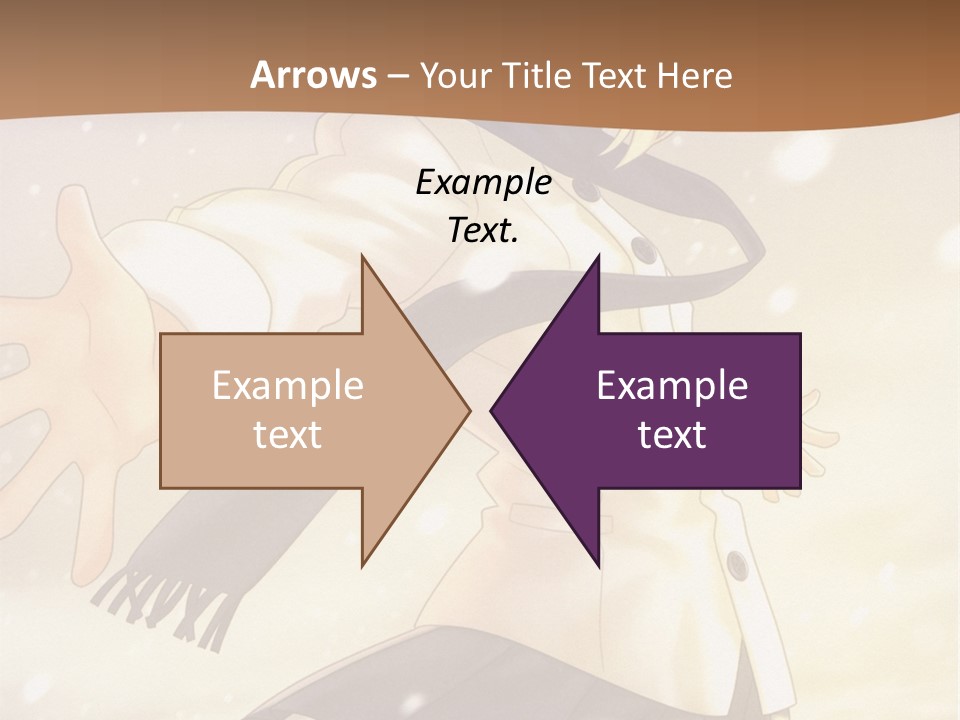 A Woman In A White Shirt And Black Skirt Is Standing In The Snow PowerPoint Template