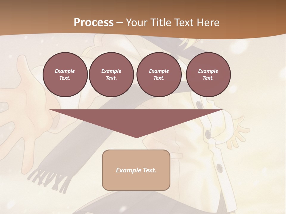 A Woman In A White Shirt And Black Skirt Is Standing In The Snow PowerPoint Template