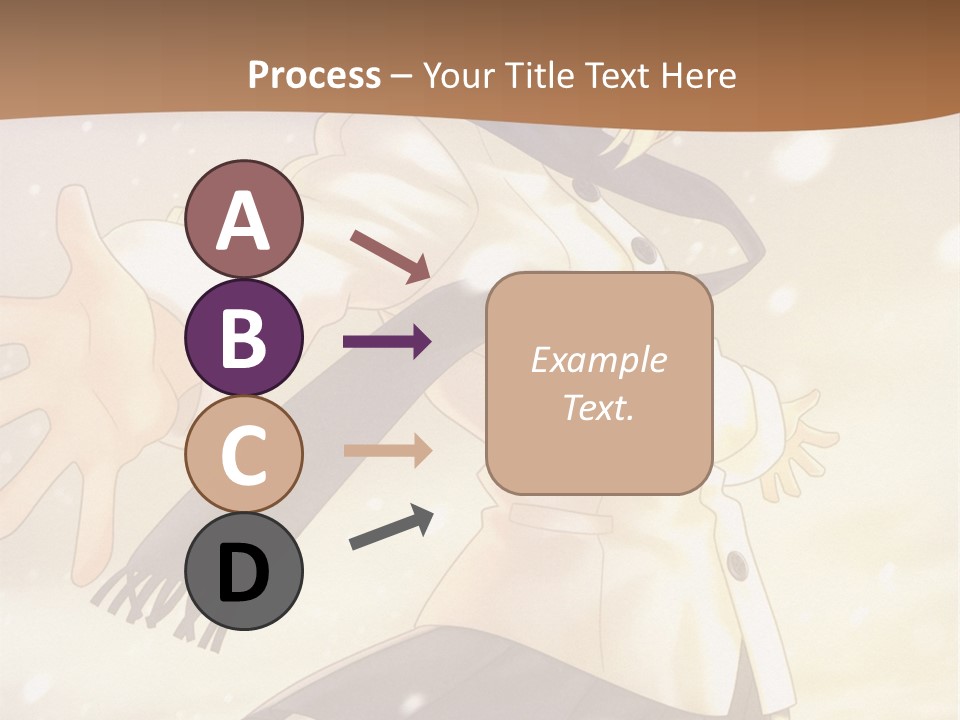 A Woman In A White Shirt And Black Skirt Is Standing In The Snow PowerPoint Template