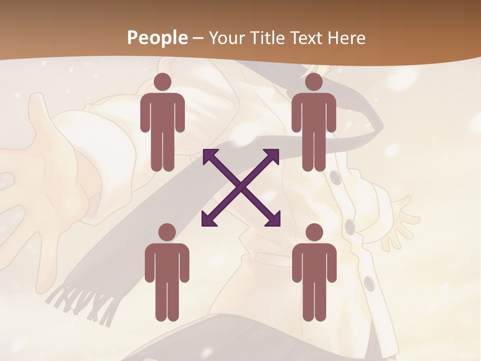 A Woman In A White Shirt And Black Skirt Is Standing In The Snow PowerPoint Template