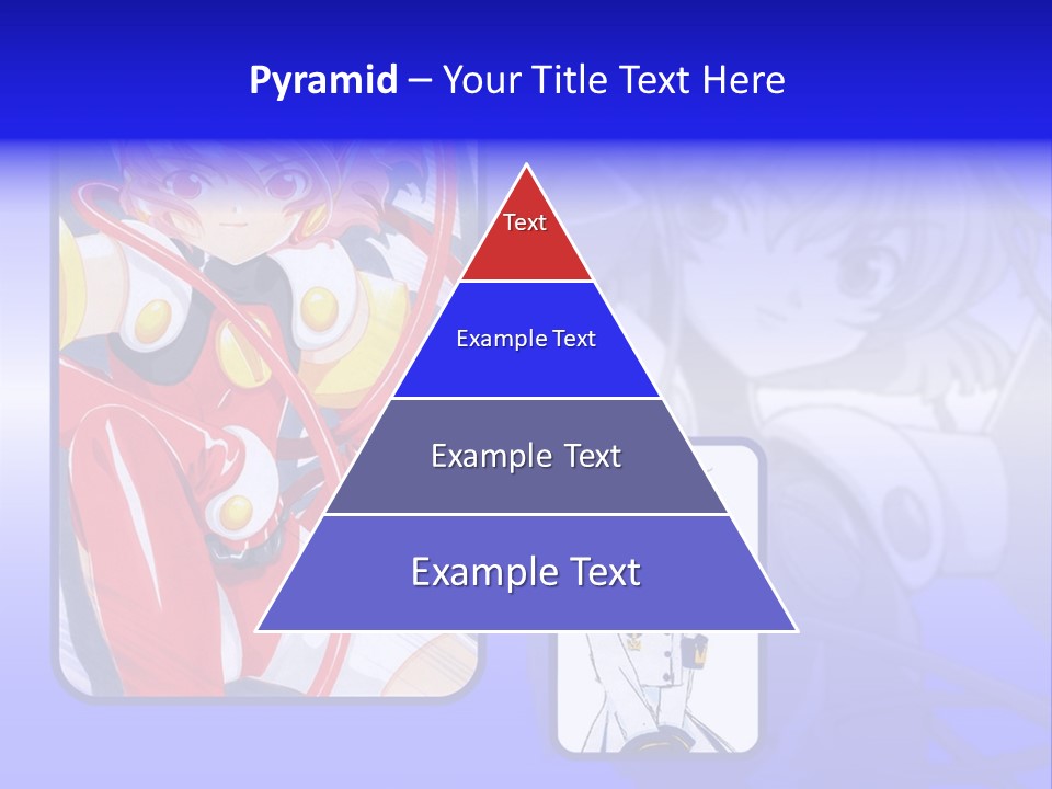 A Anime Character With A Blue Background PowerPoint Template