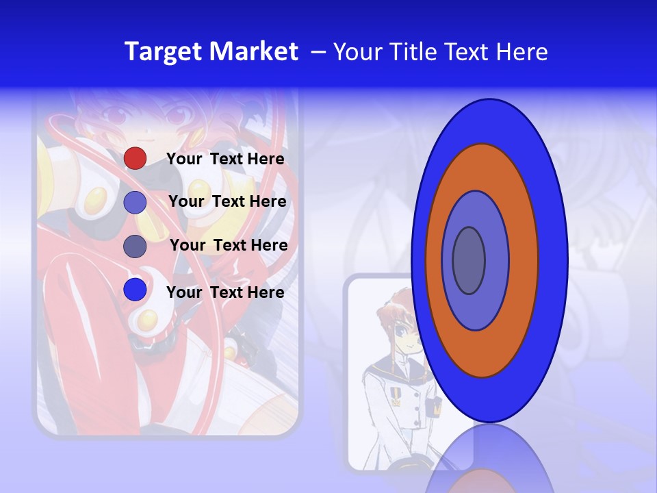 A Anime Character With A Blue Background PowerPoint Template