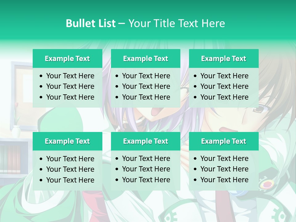 A Couple Of Anime Characters Hugging Each Other PowerPoint Template