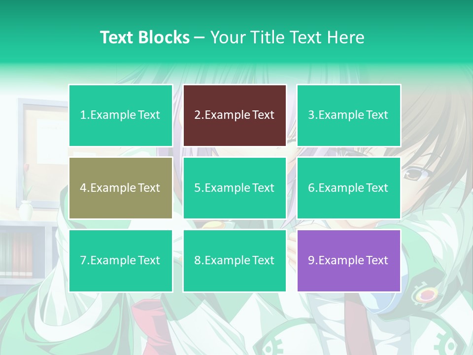 A Couple Of Anime Characters Hugging Each Other PowerPoint Template
