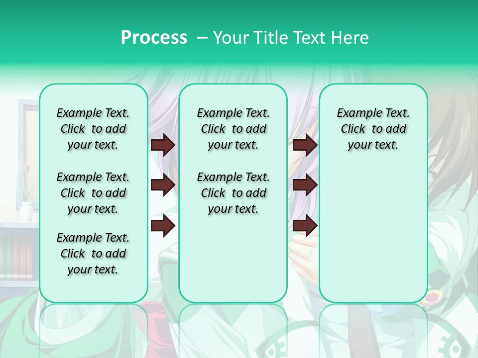 A Couple Of Anime Characters Hugging Each Other PowerPoint Template
