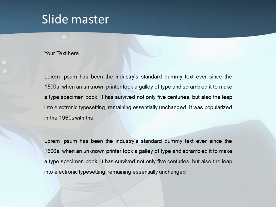 A Man In A White Shirt Is Staring At The Camera PowerPoint Template