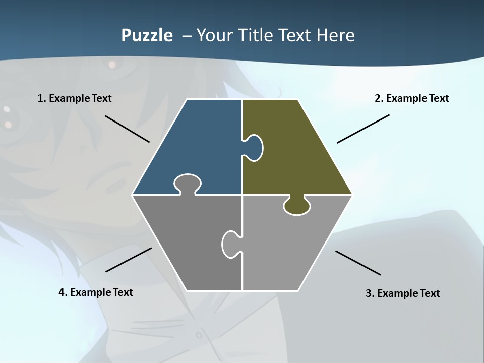 A Man In A White Shirt Is Staring At The Camera PowerPoint Template