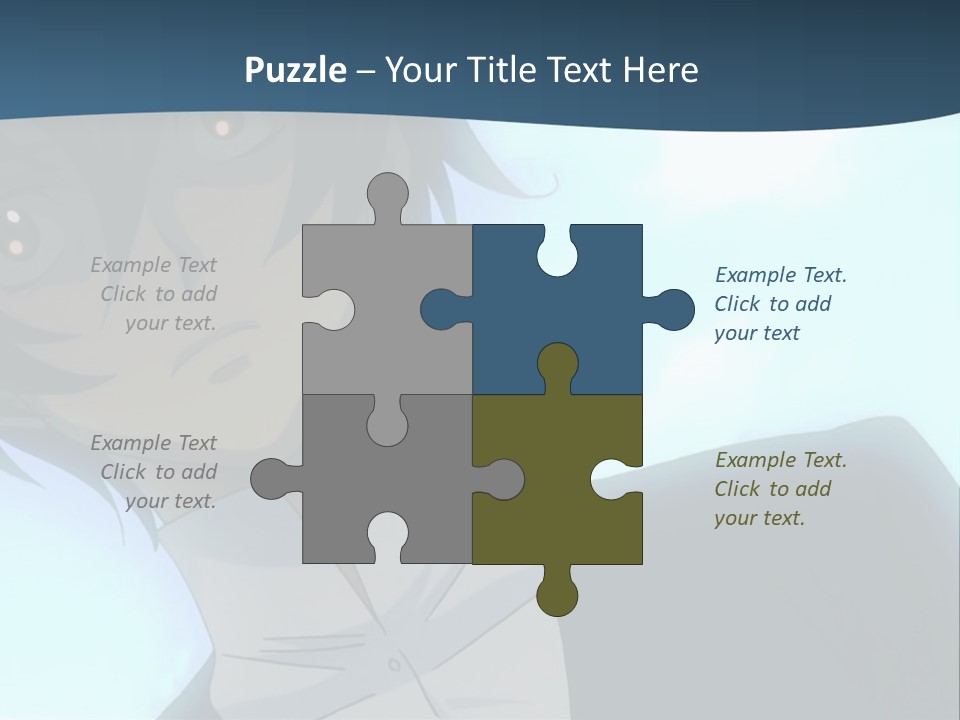 A Man In A White Shirt Is Staring At The Camera PowerPoint Template