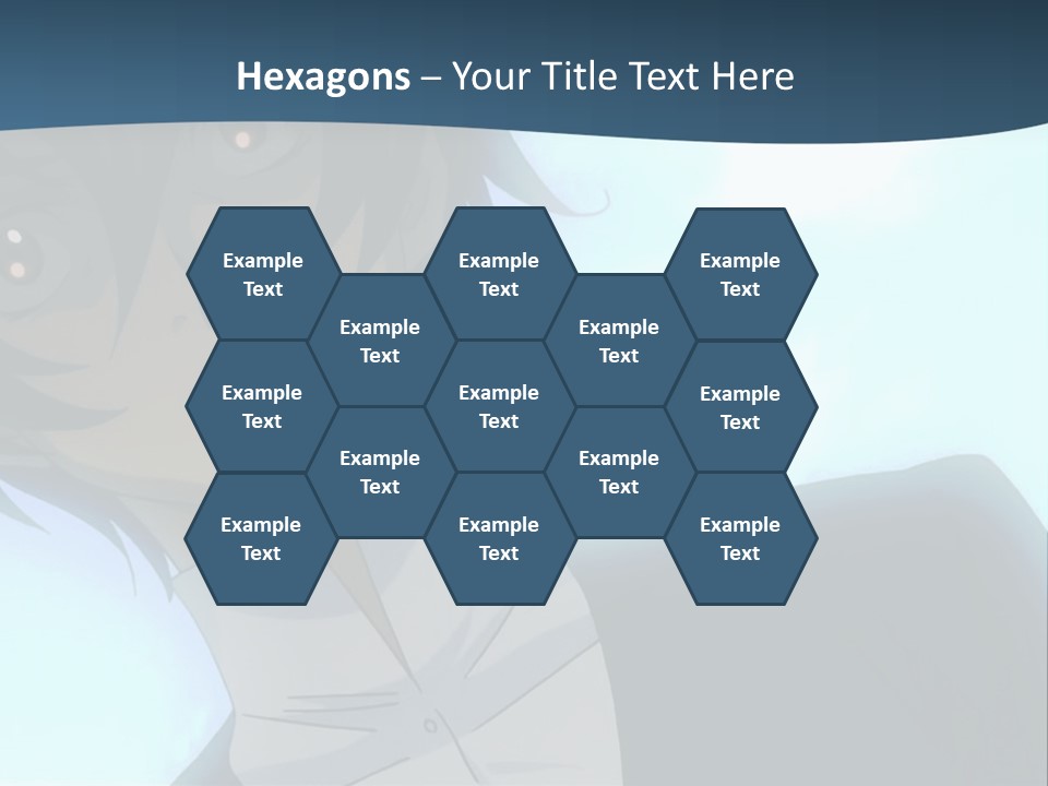 A Man In A White Shirt Is Staring At The Camera PowerPoint Template