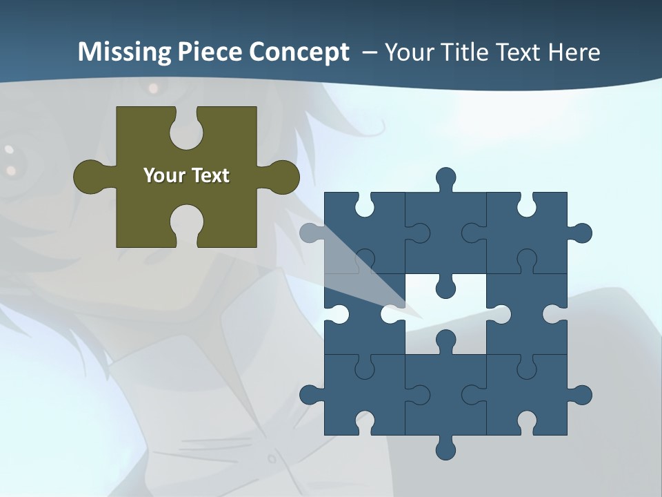 A Man In A White Shirt Is Staring At The Camera PowerPoint Template