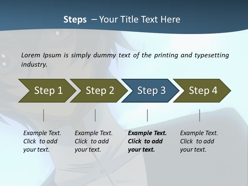 A Man In A White Shirt Is Staring At The Camera PowerPoint Template