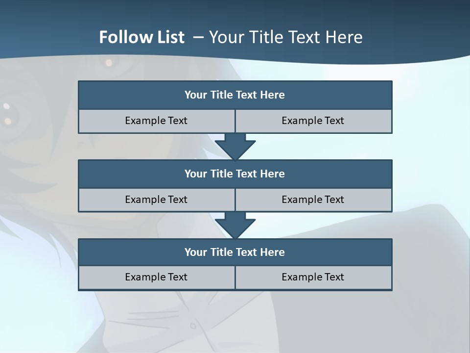 A Man In A White Shirt Is Staring At The Camera PowerPoint Template