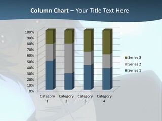 A Man In A White Shirt Is Staring At The Camera PowerPoint Template