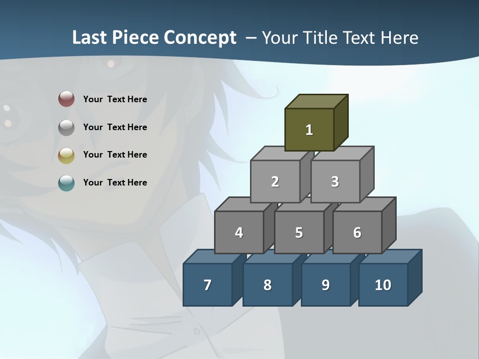 A Man In A White Shirt Is Staring At The Camera PowerPoint Template